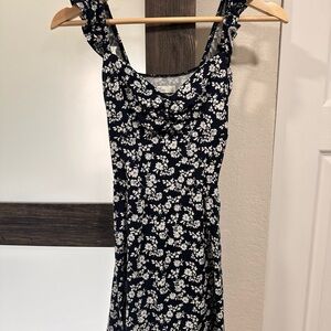 Hollister Black and White Sundress Sleeveless Mini